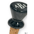 Black Marble Top Bottle Stopper